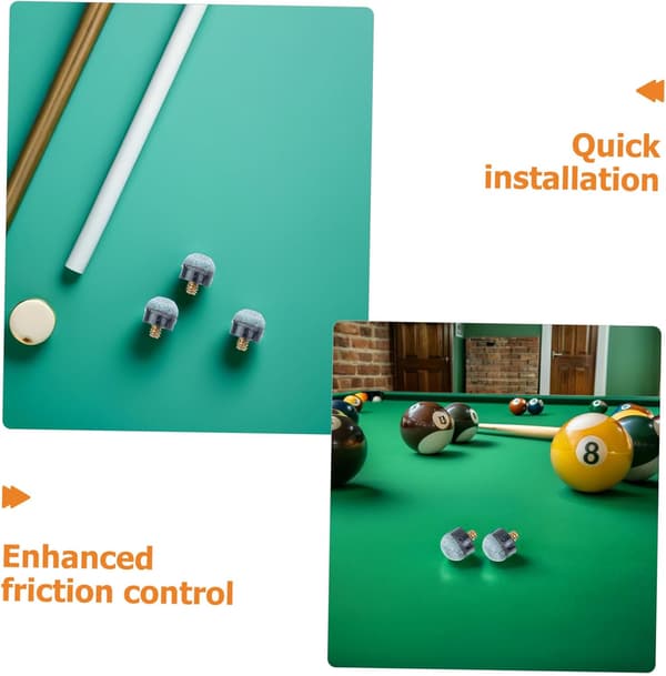 Bløde 10 mm Billard Kø-spids udskiftning skruespids Pool Snooker Kø tilbehør til professionelle og fritidsspillere -