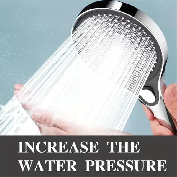 High-Pressure Shower Head with Large Panel – Pressure-Boosted, Super Powerful Rain Shower for Bathroom
