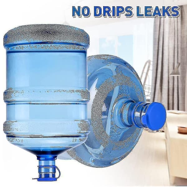 5 Gallon Water Jug Lid, Reusable Silicone Cap with Hanging Loop Leak, Spill Proof Resistant Replacement