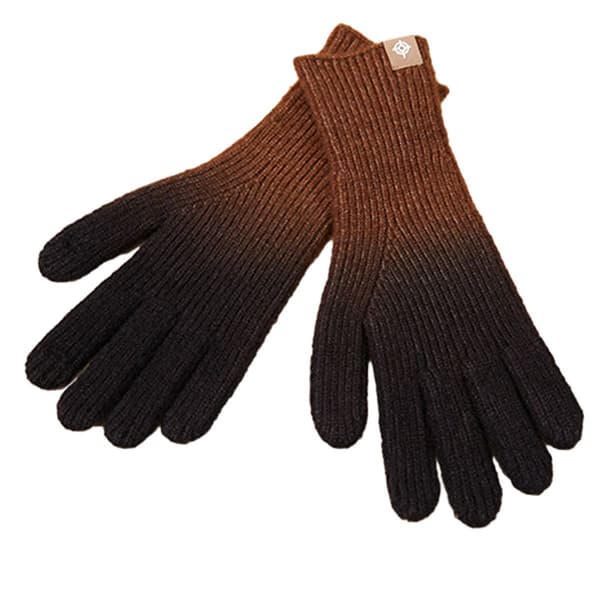 Dame vinter touch screen uld magiske handsker varme strikkede touch brune KLB