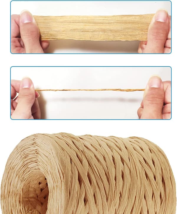 Raffia papirbånd til håndværk, indpakningspapir og snor
