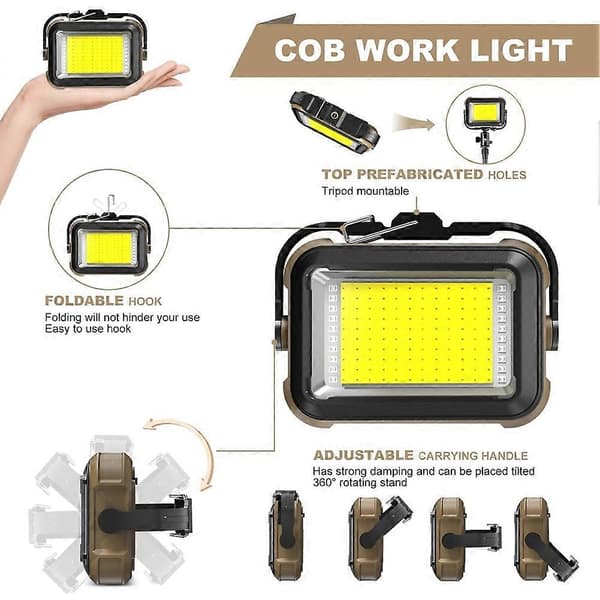 Garage Camping Light LED Work Light with Tail Magnet for Car Repair