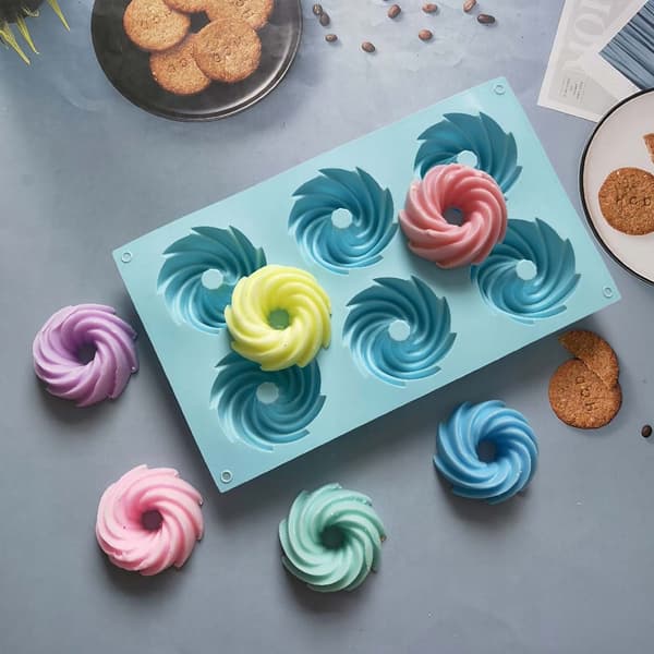 Silikone bageform til spiral-donuts, churros, kager, muffins cupcakes og gelé