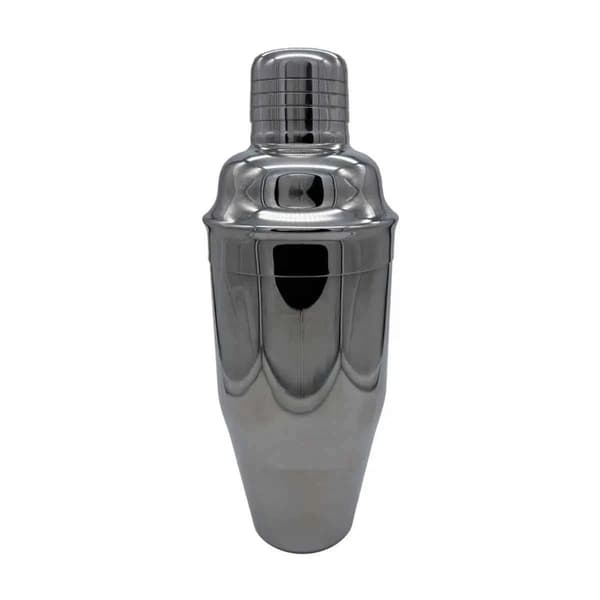 Kolmiosainen cocktailshaker hopea 700 ml