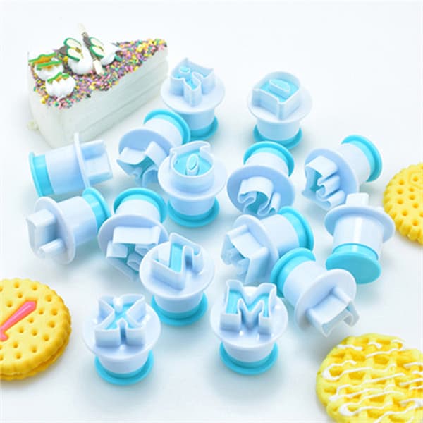 Bageform Bogstav Fondant Cookie Alfabet og Tal B