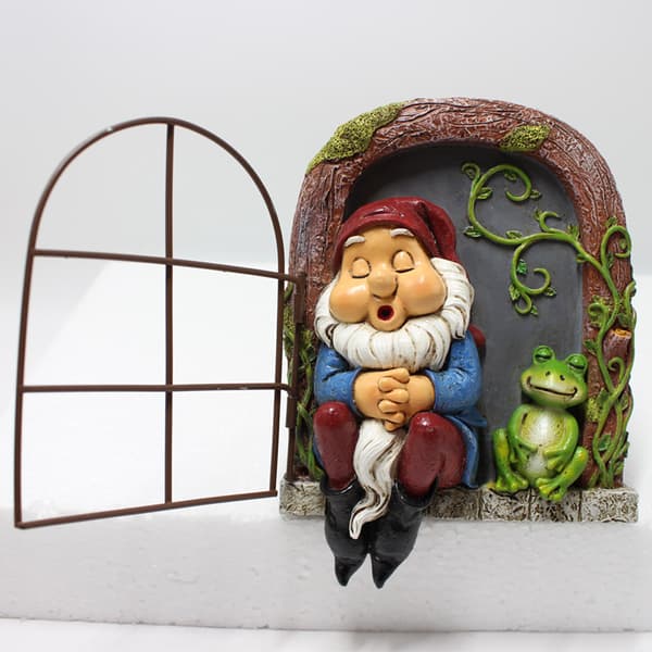 Dwarf Frog Window Hanging Creative Resin Garden Tree Hanging
