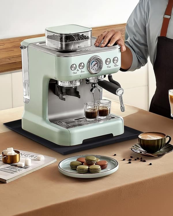 Coaster Coffee Machine Silicone Mat with Edge 47x29cm Fully Automatic Coffee Coasters