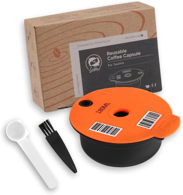Bosh Tassimo Coffee Capsule Reusable Eco-Friendly 200ml Orange Orange one size