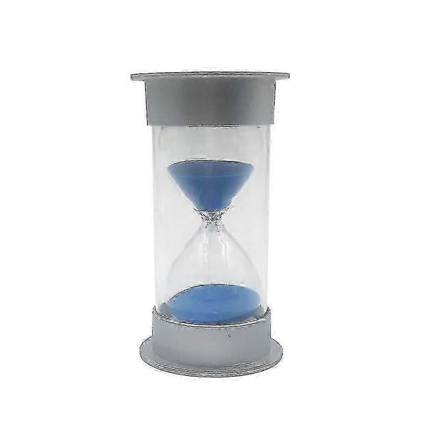 Timeglas 20 minutter Sandglas Sandur Sandtimer Hjem Skrivebord Bogreol Indretning Børn Julefødselsdagsgave (sølv og blå)