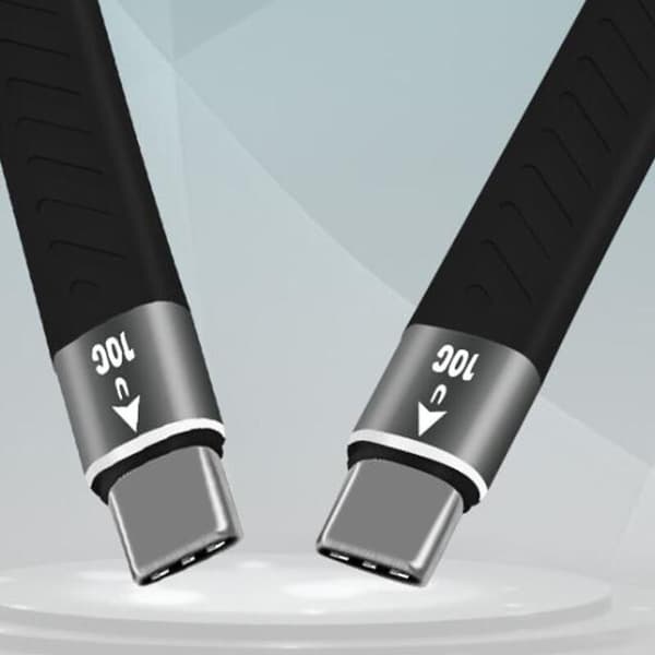 PD 60W USB3.1-kabel 10 Gbps Typ C till C USB C för Pro Laddningsdatakabel, 15 cm