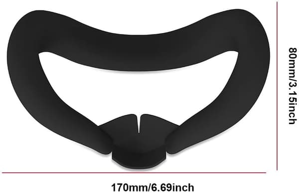 Silicone VR Face Cover for Meta Quest 3, VR Face Pad Compatible with Oculus Quest 3 VR Headset, Quest 3 Accessories