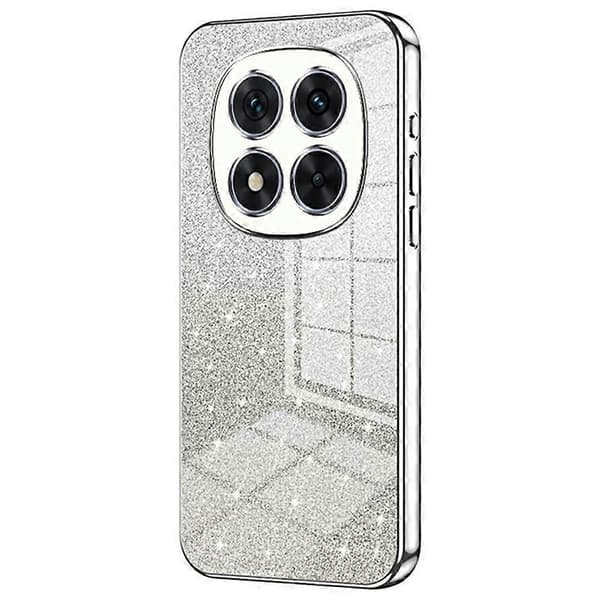 Elektropletteret Gradient Glitter TPU-cover til Xiaomi Redmi Note 14 Pro 5G - Sølv Multicolor Sølv Multicolor Silver