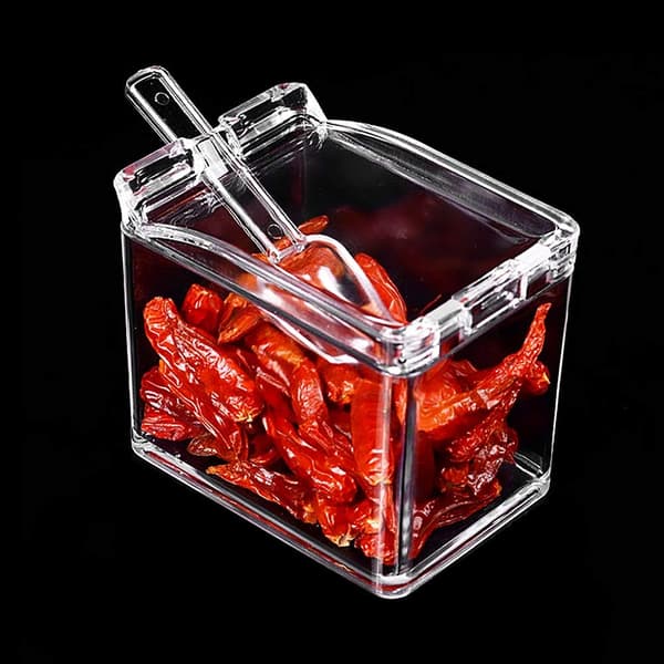 Spice Jar Set Transparent Salt Spice Jar, Spice Jars Kitchen C