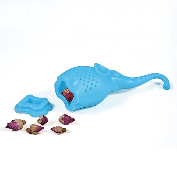 Elefant Teinfuser i Silikone, Grå, Sød Tesil til Løs Te