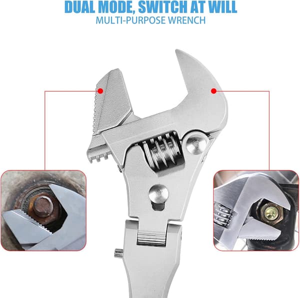 5-in-1 Telescopic Ratchet Wrench with Shaking Head, Ratchet Function