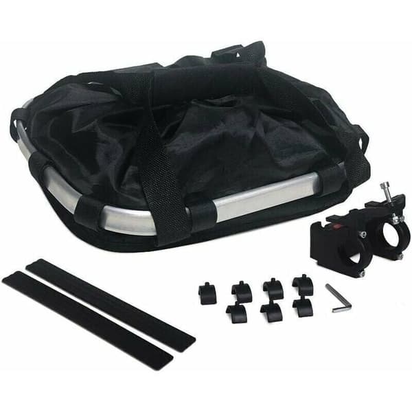 The bike basket is detachable, foldable, adjustable, quick release and easy to install