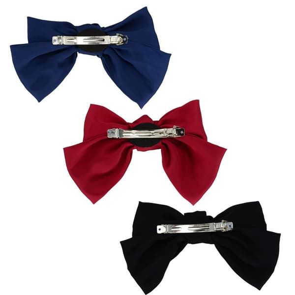 Hårklemme af chiffon, dobbeltlags, 3 stk, farve to, one size -