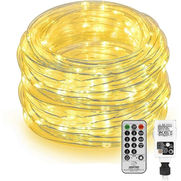 Othran 20m LED String Lights with Mains Power, Warm White Fairy Lights with Remote Control and Plug