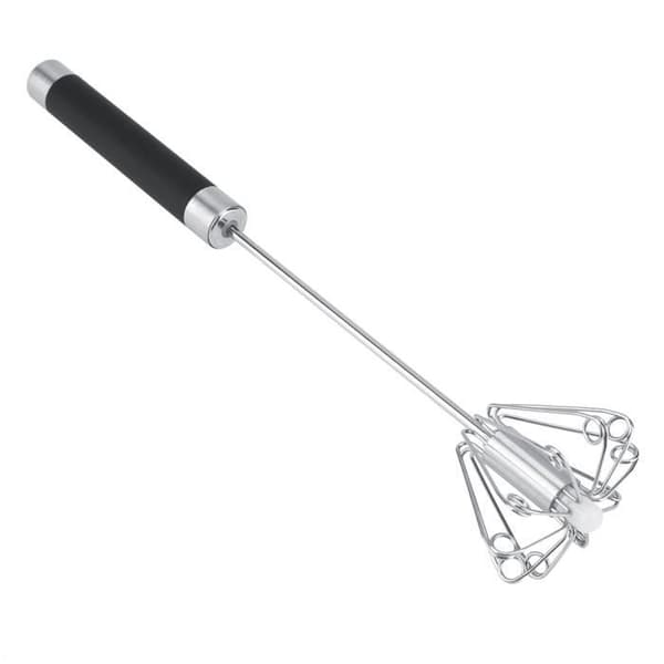 Rotating Egg Whisk, Durable Rust-Resistant Stainless Steel Hand Mixer for Kitchen Utensils[J]