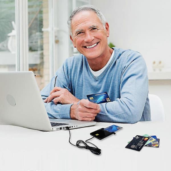 USB Smartkortlæser til bankkort IC/ID EMV SD TF SIM MMC kortlæser USB-CCID ISO 7816 til Windows 7 8 10 Linux OS