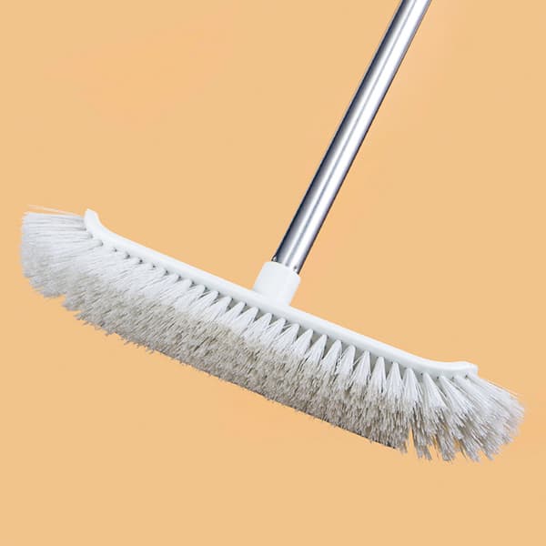 Bent Floor Brush with Long Handle Multipurpose Scrub Brush for Floor Gaps 1 1