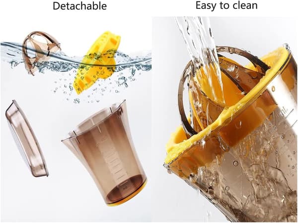 Manual Juicer Citrus Juicer Press Machine with Scale, Seedless Hand Juicer Safe Fast and Efficient Juicing