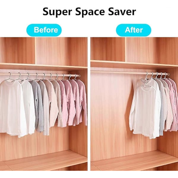 Clothes Hanger Connecting Hooks, Coat Hanger Hooks Super Space-Saving for Wardrobe