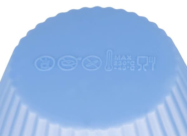 Bageplade + 12 silikone muffinsforme / bolleforme - Flerfarvede forme