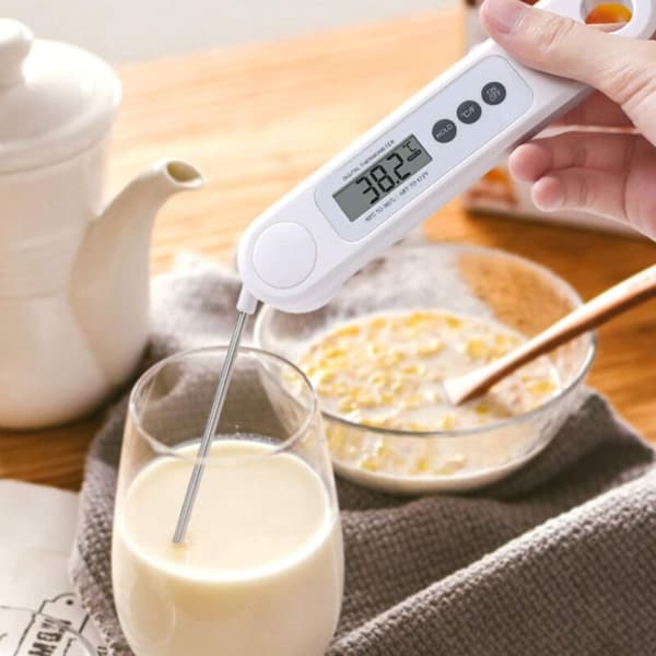 Digital mattermometer för mat, mjölk, matlagning, grillning, digital LED-termometer, köksredskap