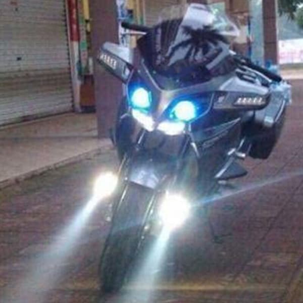 Motorsykkel 30W LED Tåkelys Hvit Lampe Frontlys