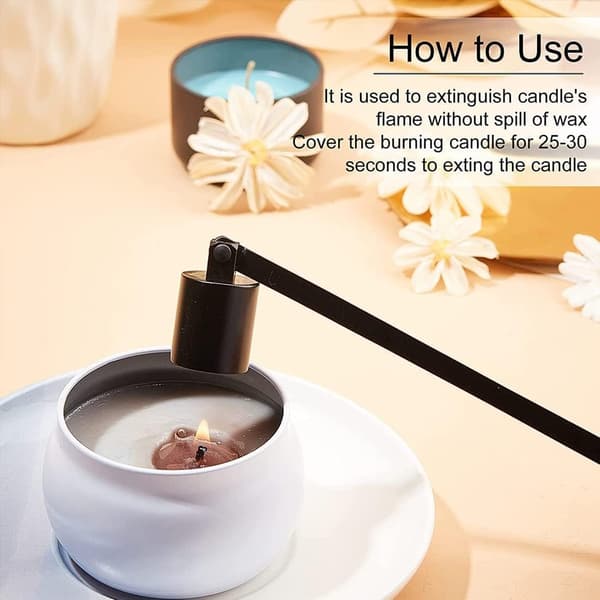 Candle Snuffer Candle Accessories Wick Snuffer with Long Handle DXGHC