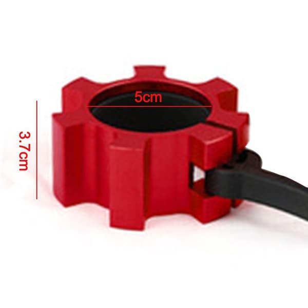 Quick Release Collars 50 mm – Set of 2 Dumbbell Fasteners Red