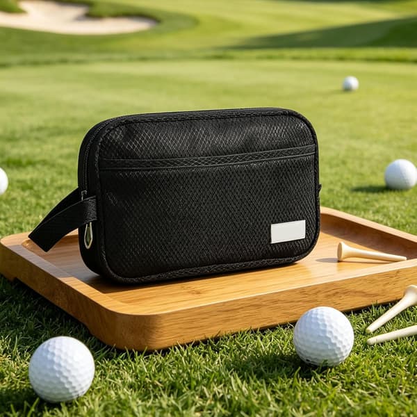 Golf Sling Bag bærbar ergonomisk lynlås-opbevaringstaske sort - Schwarz