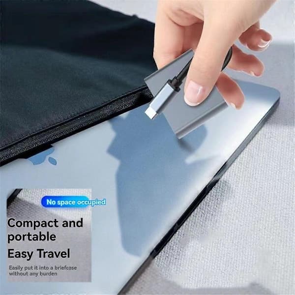 4-i-1 Typ C till Dubbel HDMI-kompatibel Förlängningssplitter PD USB HUB