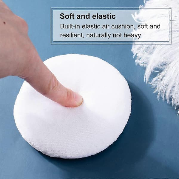 DIY Cosmetic Storage Boxes with Empty Tin Box and Cotton Makeup Powder Puff White Box: 10.1x4cm 4pcs/set
