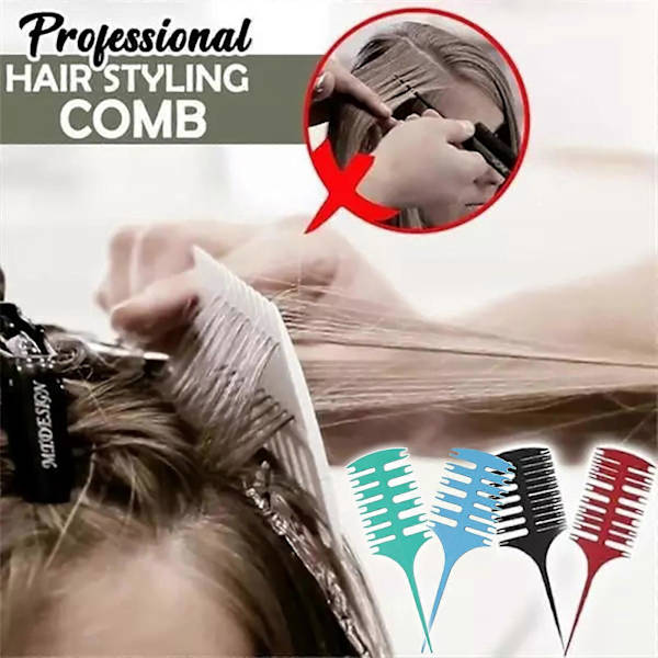 Professional Hair Styling Comb Pointed Tail Fish Comb Double-sided Multifunctional
