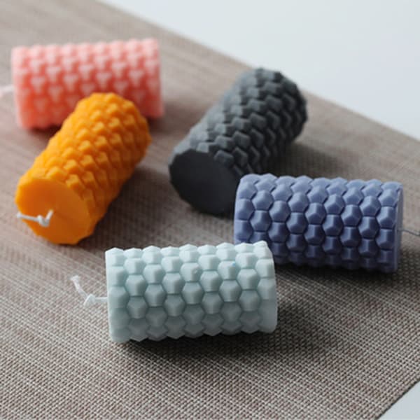 Honeycomb Romersk Søjleform DIY Silikone Aromaterapi Lysform Gipsform