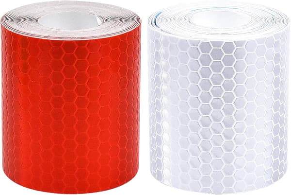2 Pieces Reflective Tape 5cmx3m, Self-Adhesive Reflective Tape Wa