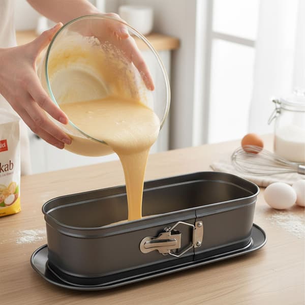 Bageform med spildbeskyttelse, non-stick kulstofstål 570