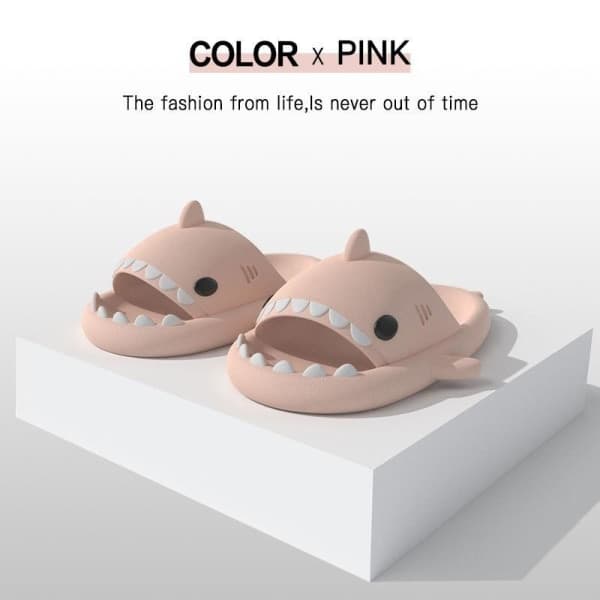 Hajtofflor Shark Slide Herr Dam Tofflor Rosa 44/45