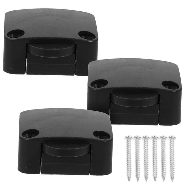Furniture Light Switch High Quality Flame Retardant Material Cabinet 3-pack Black Black 3.8X3.3cm
