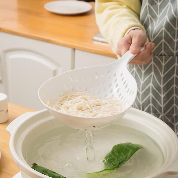 2 stk. siløse sil med slisset pastaskje