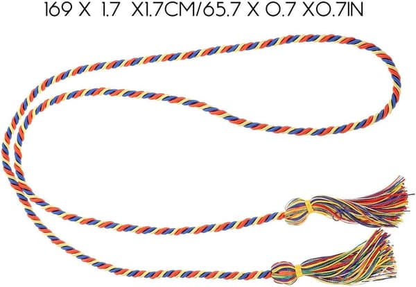 2 st polyestertofsar för examen med kreativ design, vackra examensaccessoarer för examensceremonier och fester