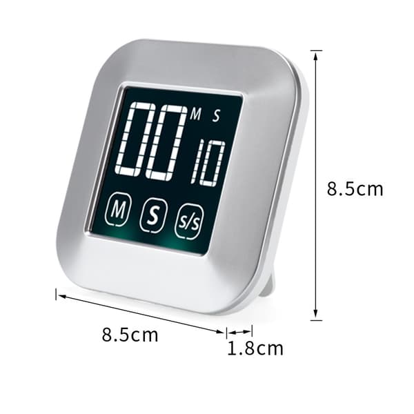 Pekskärm Digital Kökstimer Magnetiskt Stoppur LCD-display Elektronisk Timer Äggklocka med Stativ