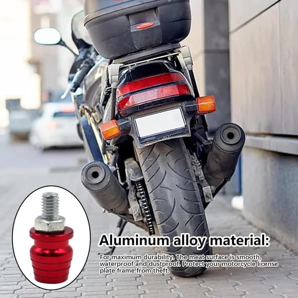 Motorcykel-registreringsskyltskruvar, registreringsskyltskruvar fashionabla, släta, -