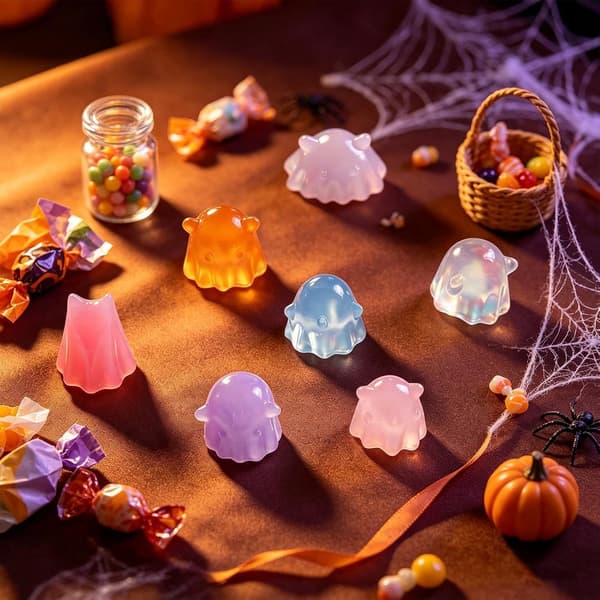 spekter-silikonform 3D liten Halloween-spøkelse-, non-stick -