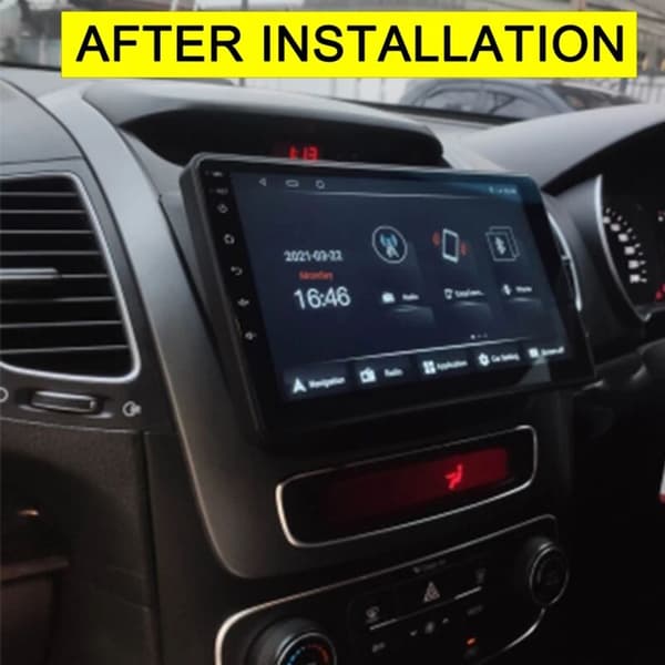 9 tommer 2 Din bilradio Fascia Audio DVD GPS MP5 Panel Ramme Dashboard Adapter Kit til SORENTO 2012-2015