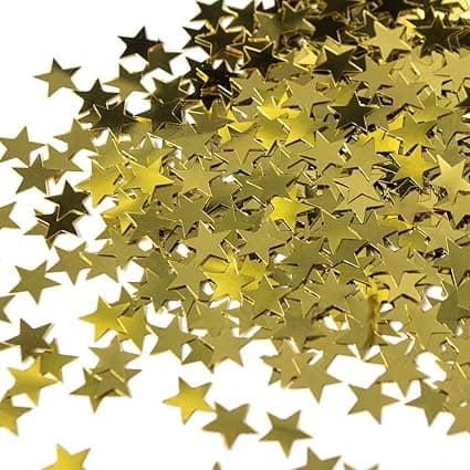 4000 st gyllene stjärnkonfetti