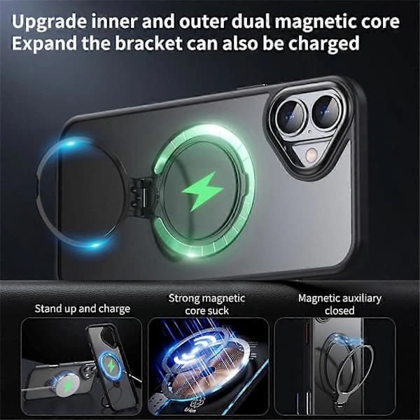 iPhone 16 Plus Cover med Mat Bagside, MagSafe-kompatibel
