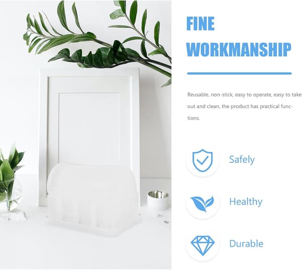 Silikoneform til DIY epoxyharpiksbokssæt med tilbehør, fleksibel håndværksform